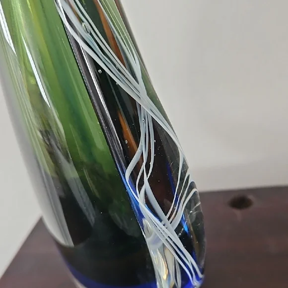 Murano Art Glass Sommerso Vase - Picture 5 of 6